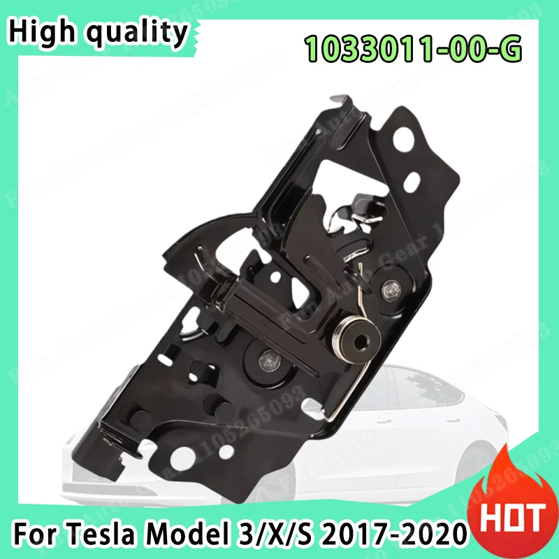 For Tesla Model 3/X/S 2017-2020 High Quality Durable Bonnet Hood Lock Latch 1033011-00-G 1033011 Metal Car Catch
