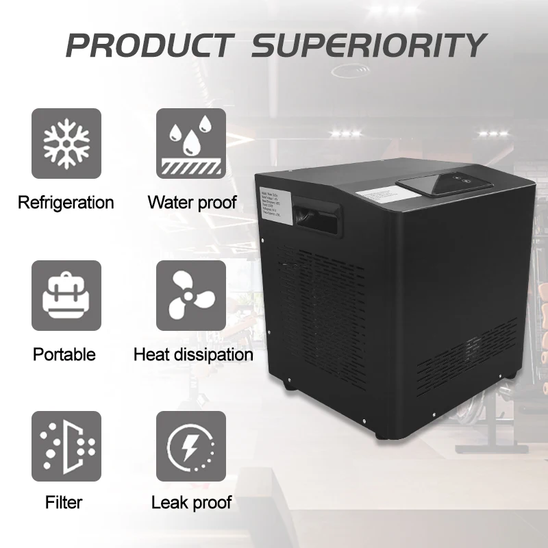 Outdoor  1hp Water Tub Filter Cold Plunge Chiller