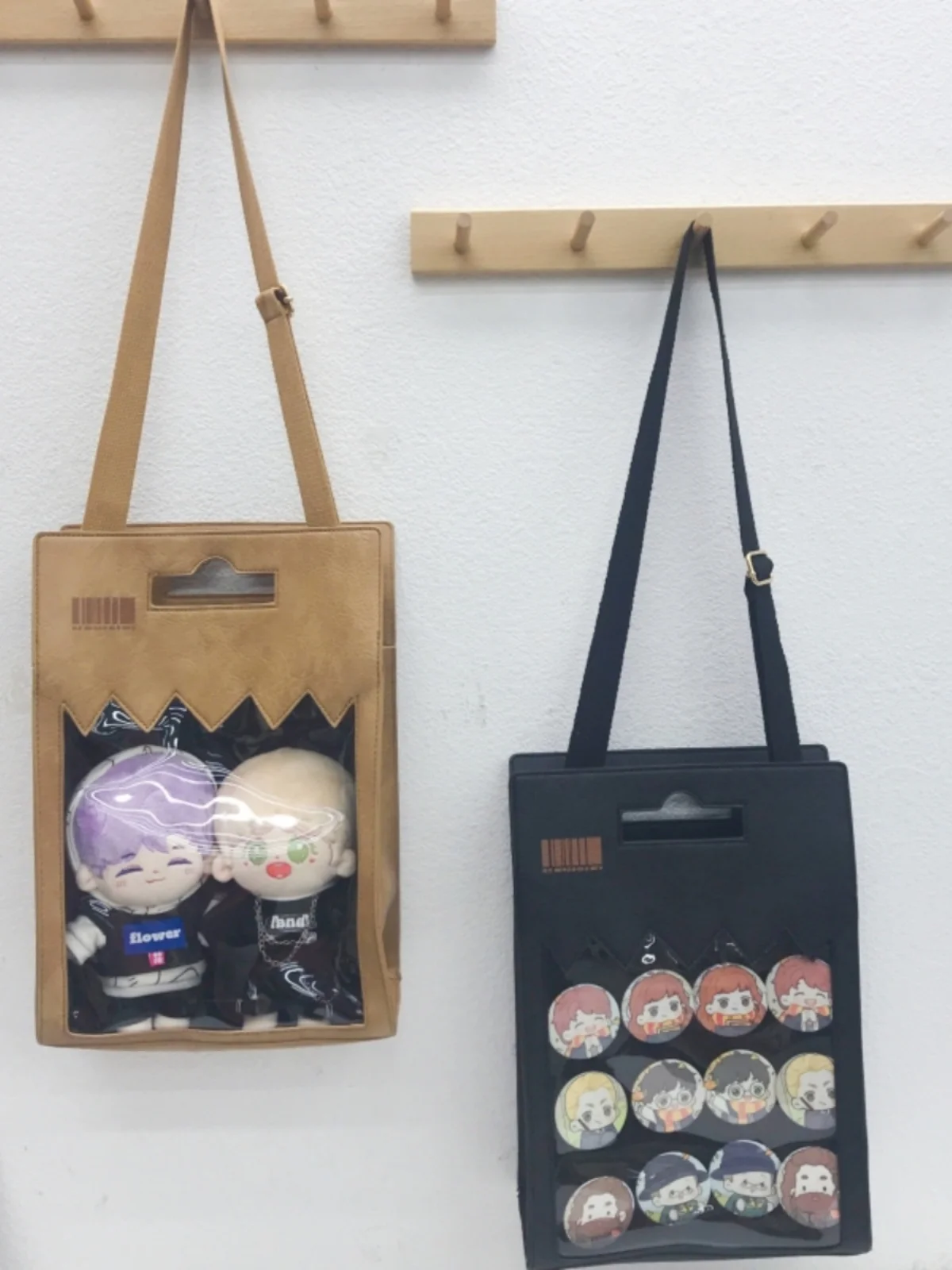 

Retro Krt Paper op Bag Doll Bag 20cm Single oulder Handbag Casual Japanese Sle Transparent Slant Cross Bitch Pain...