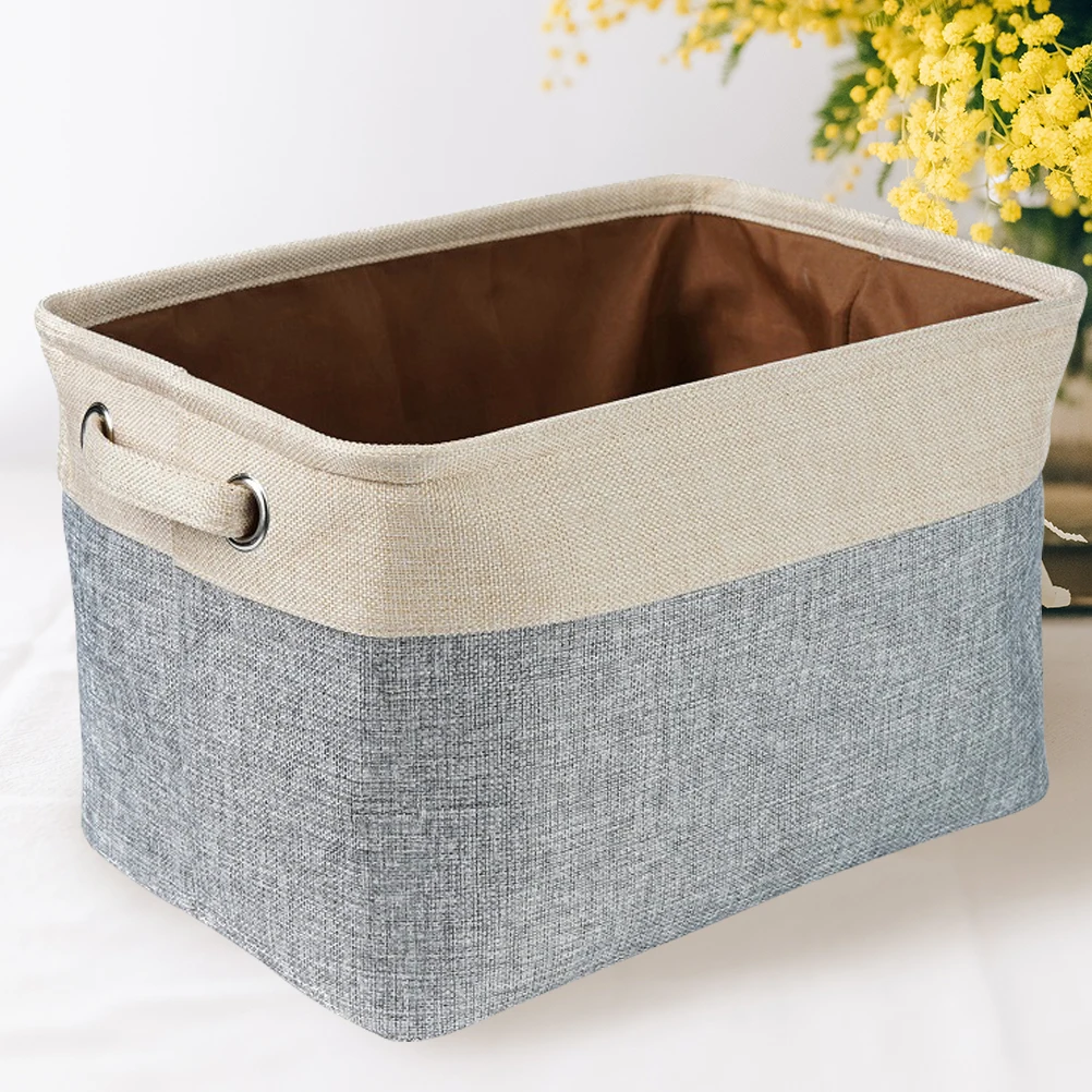 

Cotton Linen Storage Basket Laundry Hamper Foldable Toy Book Container Japanese Style Safe Material Cost Effective Storage Box