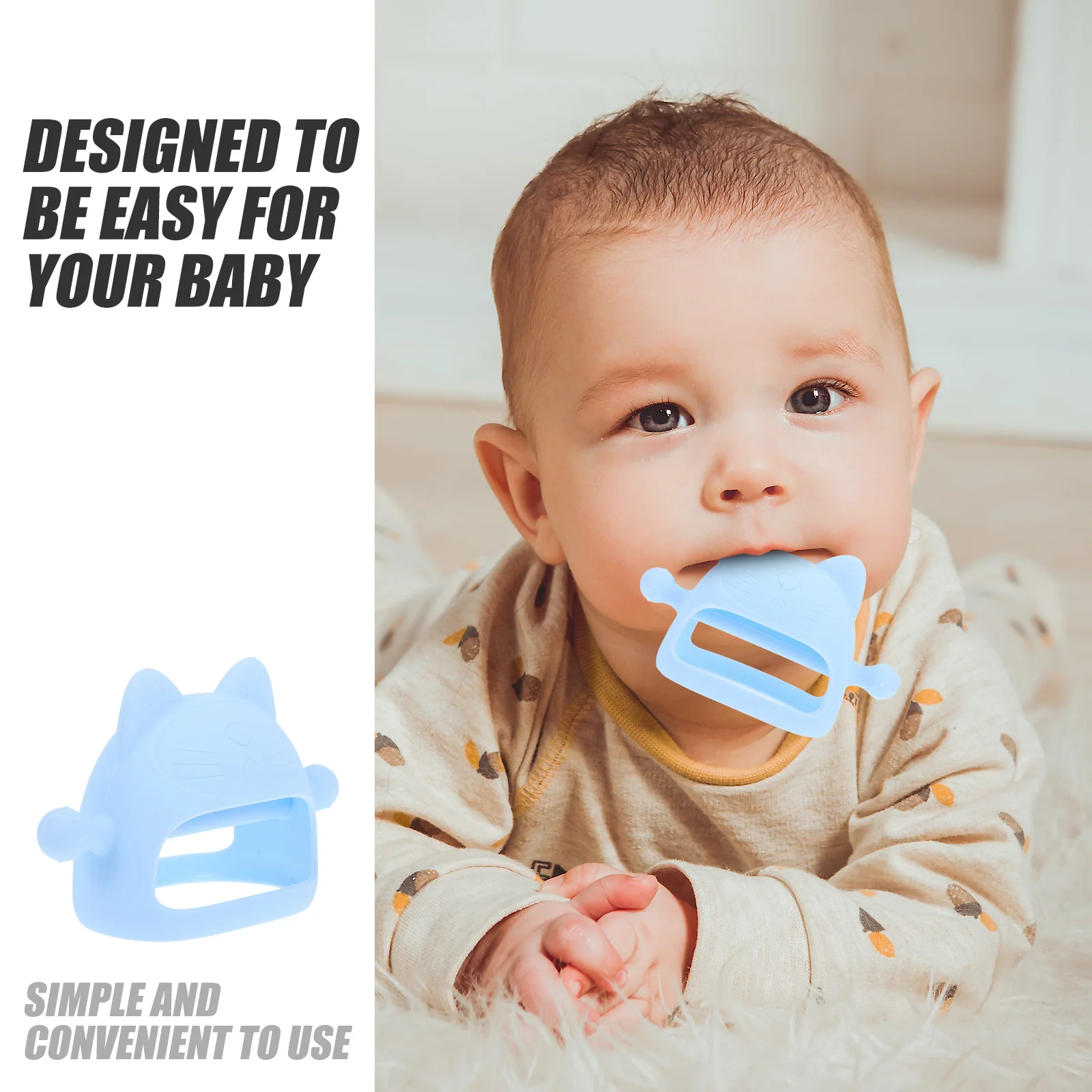 

Силиконовые детские прорезыватели для 6-месячных прорезывателей для младенцев, рельефное кольцо для прорезывания зубов, жевательное кольцо для младенцев