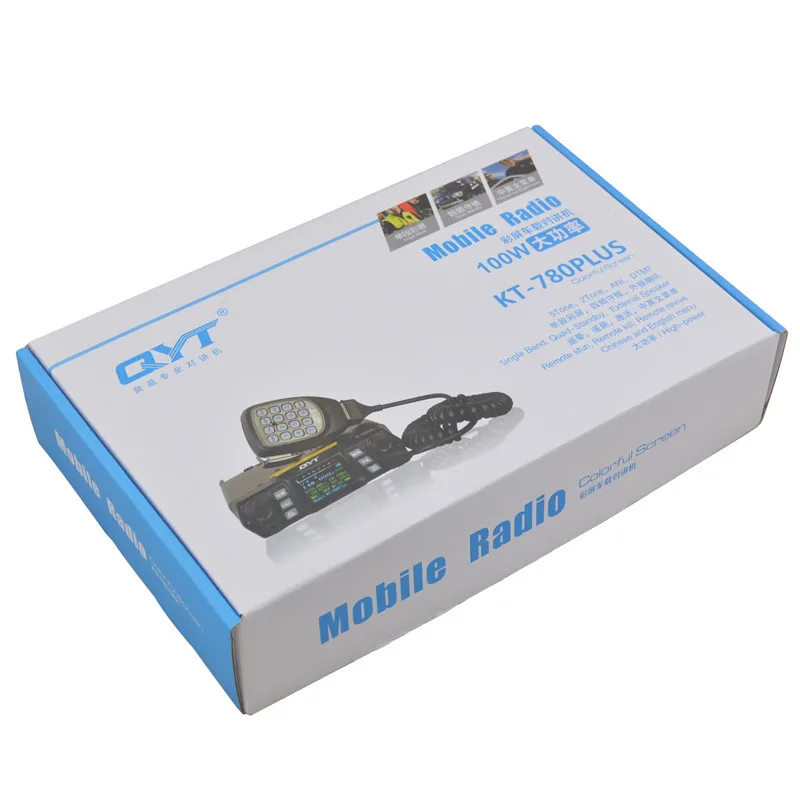 2 uds nuevo QYT Radio móvil KT-780 Plus VHF 136-174MHz 100W/75W Walkie Talkie KT780Plus