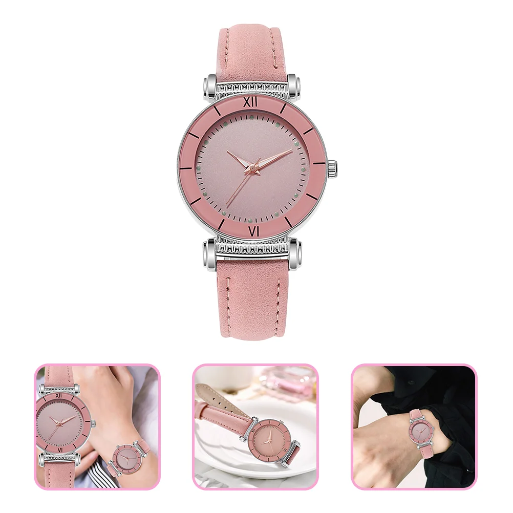 Ladies Watch Versatile Quartz Wrist Casual Fashion Women's Luminous Black and White