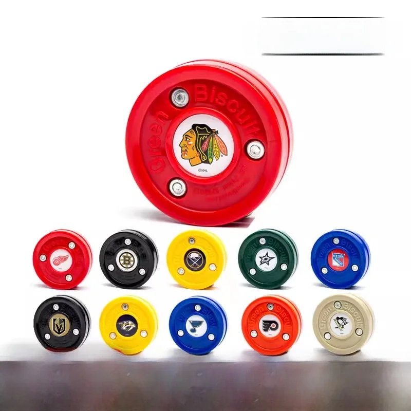 green-biscuit-land-ice-hockey-ultra-smooth-training-ball-for-field-hockey-sports-fitness-fans-supplies-green-cookie