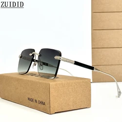 2024 Fashion Sunglasses For Men Luxe Rimless Sunglasses Women Trendy Vintage Glasses Lunette Soleil Femme Gafas De Sol Hombre