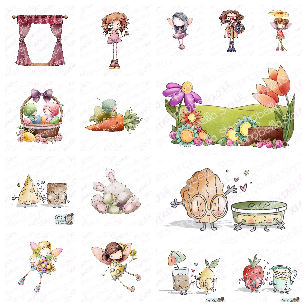 

Oddball Baby on the Way Easter Bunny Clear Stamps Scrapbooking New Make Photo Album Card Diy Paper Embossing Craft Supplies