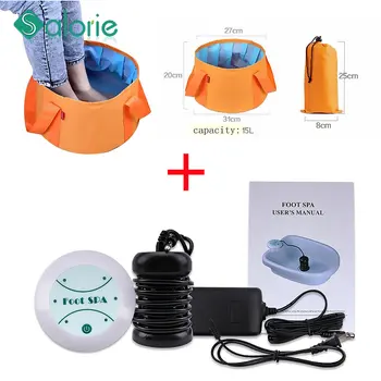 Ionic Detox Foot Detox Machine Electric Foot Spa Massager Leg Massager Massageador Series Aqua Basin Health Relax