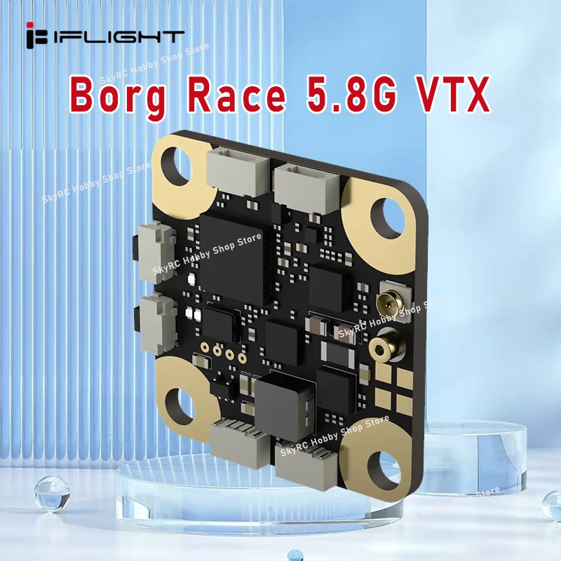 iFlight Borg Race 5.8G VTX, 4.5-28V 2-6S, 16 channels, adjustable PIT/25/100/200mW, only 3.5g ultra-light FPV replacement part