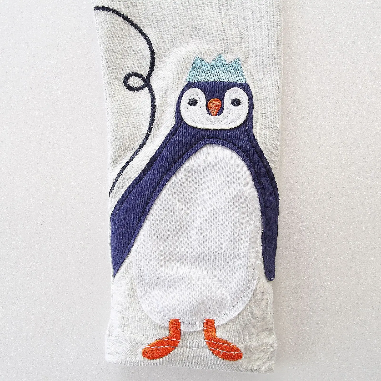 Little maven 2024 Baby Girls Lovely Penguin Cotton Leggings Soft and Comfort Pants for Kids Casual Clothes Spring and Autumn