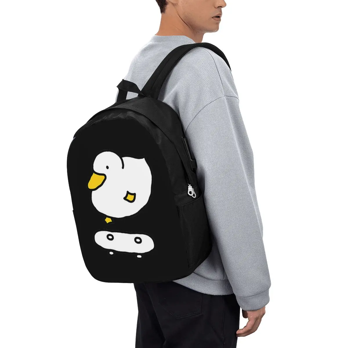 

Duck 01 Backpack Travel Notebook Bag Computer College Student School Bag Laptop Shoulder Bags for Men Women