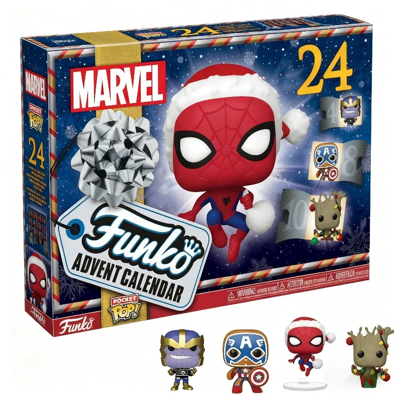 Spider-Man noël Halloween calendrier de l'avent cadeau Anime figurine modèle Collection enfants jouet Marvel super-héros Surprise