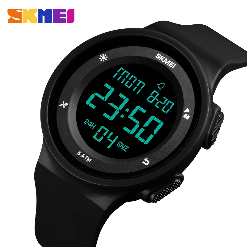 SKMEI 1445 Men's Simple Digital Men Women Watch For Men 2 Time Waterproof Mens Ladies Sports Wristwatches Watches Reloj Hombre