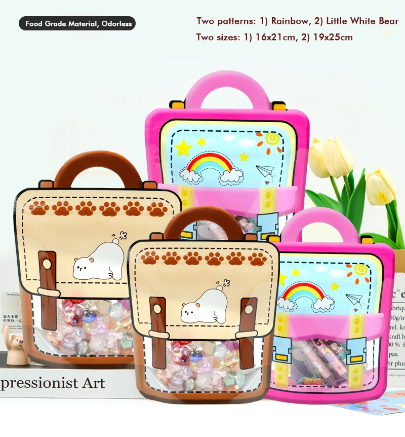 20/50PCS Children\'s Day Portable Seal Bag New Cartoon Schoolbags Shape Cookie Candy Bags For Kids Birthday Graduation Party Gift