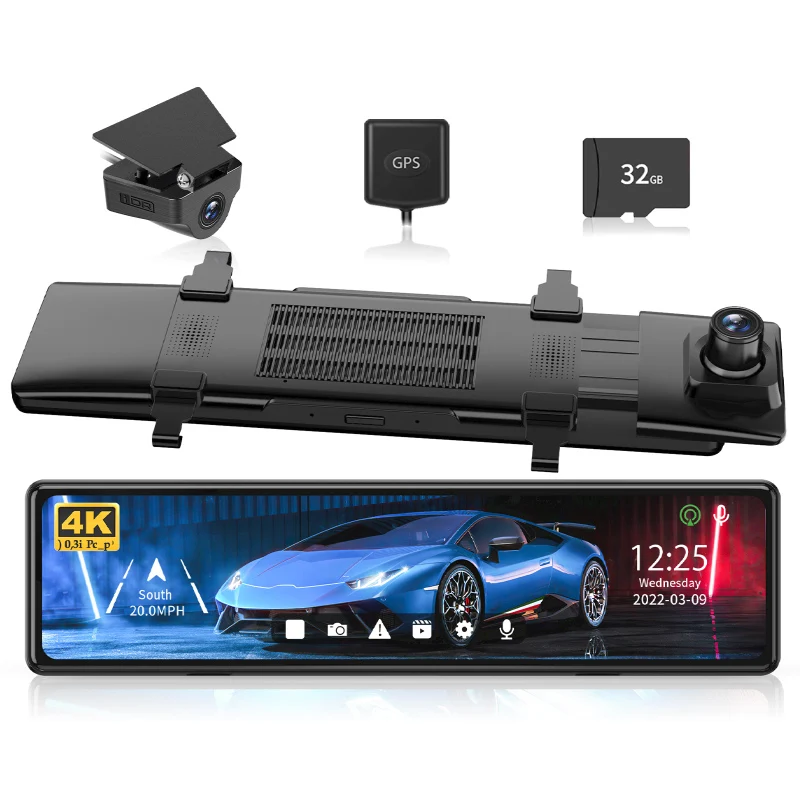 4k Car Dash Camera Dual Dash Camera for Cars 4k Night Vision Auto Camera Recorder for Car