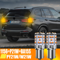 2pcs 1156 BAU15S PY21W 7507 LED Bulbs For Cars Turn Signal Lights Amber/Orange Lighting T20 7440 WY21W P21W BA15S Reversing Lamp