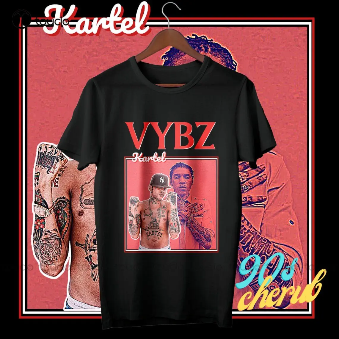 Vybz Kartel T Shirt | 90S Graphic Tee | Celebrity T Shirt | Retro Unisex Apparel | Gift For Music Fans Custom Gift Xs-5Xl Tshirt