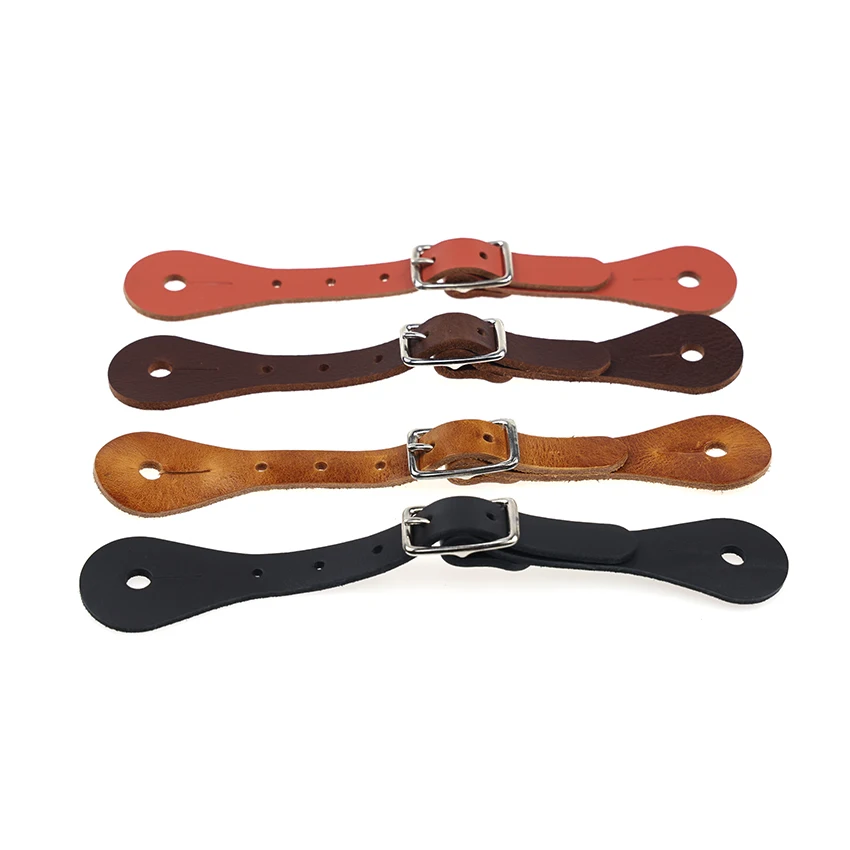 Leather Western Cowboy Spurs Belt Multi-Gear Adjustable Length AC7107