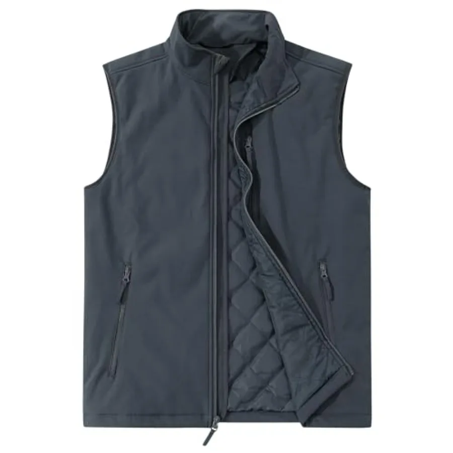 

Мужской повседневный жилет Outdoor Ventures: легкая зимняя безрукавка на молнии для походов, путешествий, гольфа и бега