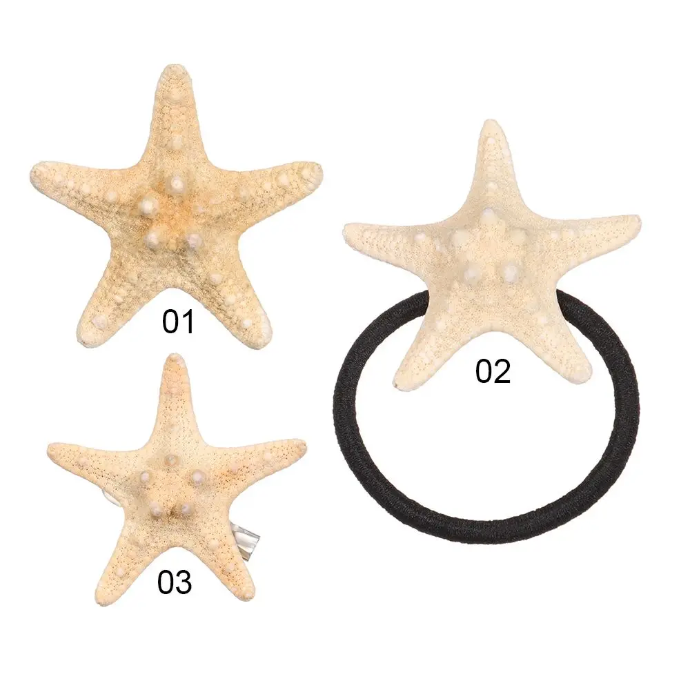 Fashion Women Starfish Hairpins Corsage Barrettes Shell crown Hair Rope Mermaid makeup Hair Clips Accessories Beach essentials