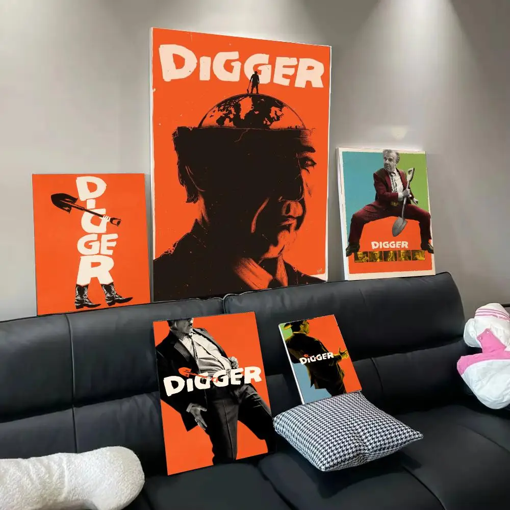 Comedy Movie D-Digger Poster Wall Art Poster Print Decorative Artwork for Bedroom Living Room Office Home Decoration