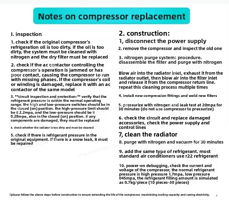 AA55PHDG-D1Y2 DC80PHDG-D1Y Inverter air conditioner refrigeration compressor R410