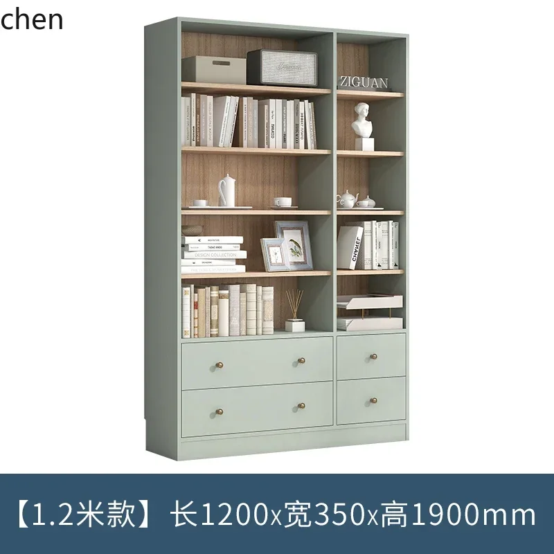 Y16- Bookcase with Glass Door Display Cabinet for Home Living Room High Cabinet Sofa Back Bookshelf Study Room