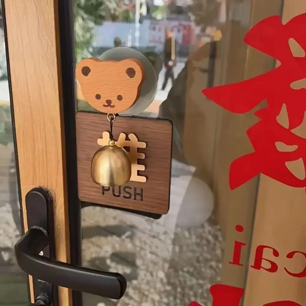 Wooden Door Bell Hanging Decorative Delightful Sound Shopkeepers Bell Door Opening Japanese Style Wind Chime for Business Garden