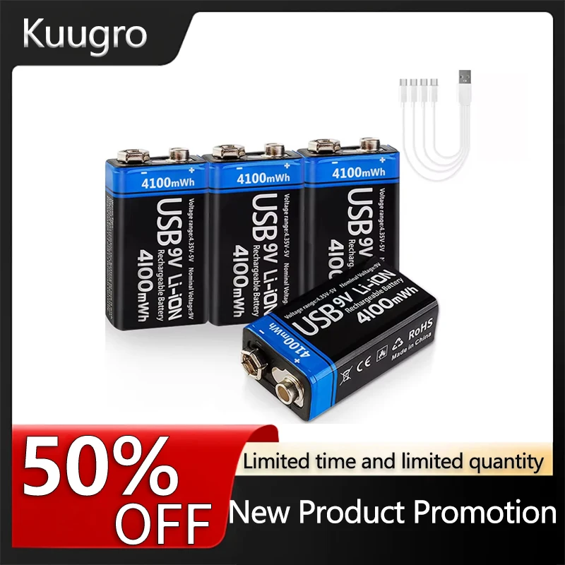 Kuugro Usb 9V Recha…