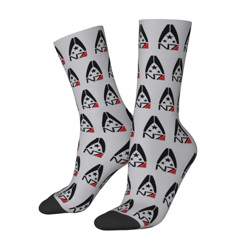 Cool Mass Effect N7 Socks Men Women Warm 3D Printed Alliance Military Video Game Sports Basketball Socks