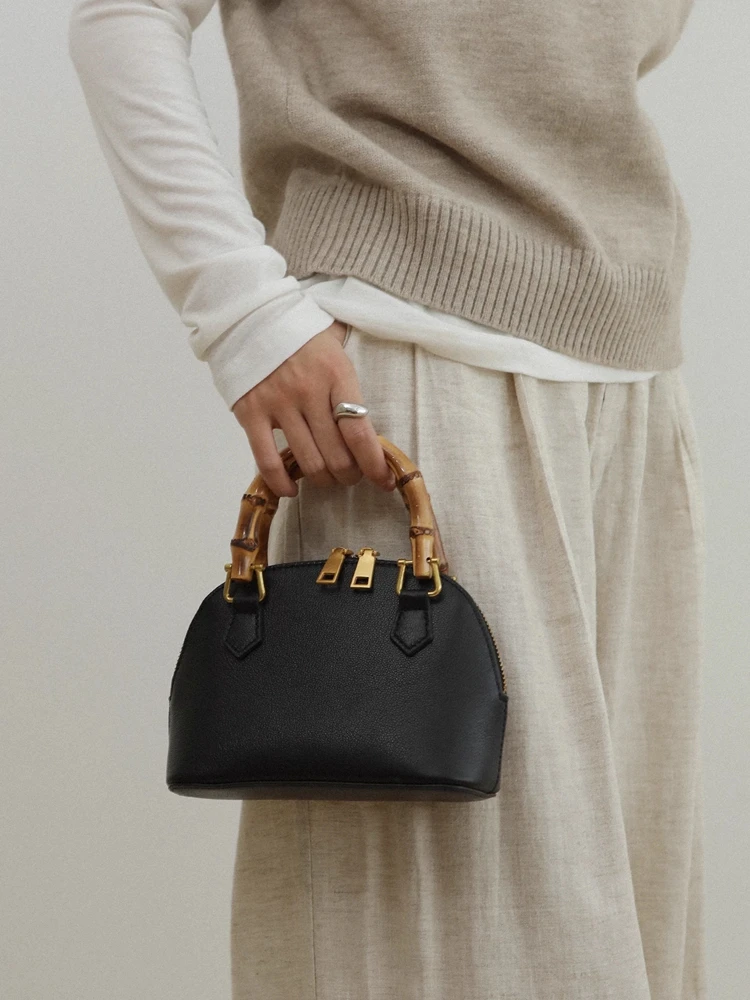 

Модная милая простая сумка в стиле ретро, сумка из натуральной кожи, сумка для женщин, сумка для боулинга из натуральной кожи, маленькая сумка через плечо