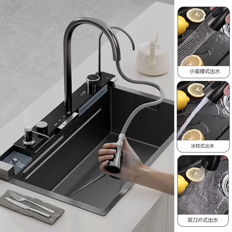 Stainless Steel Kitchen Sinks Multi-functional Vegetable Kitchen Sinks Washing Dish Home Improvement Fregaderos De Cocina ZY40SC