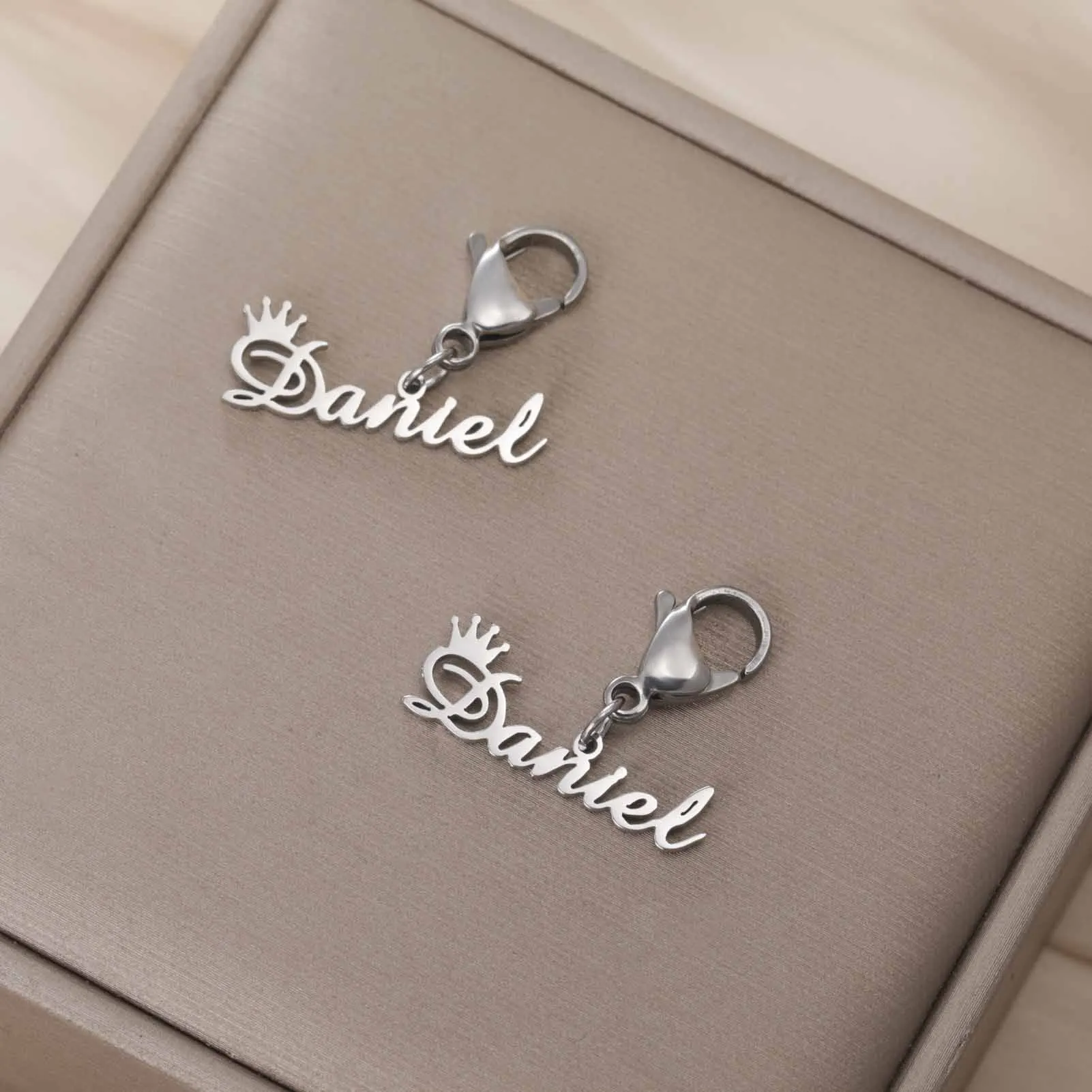 

Lemegeton Personalized Name Shoe Buckle Women Men Stainless Steel Jewelry One Pair Accessories Custom Nameplate Birthday Gifts