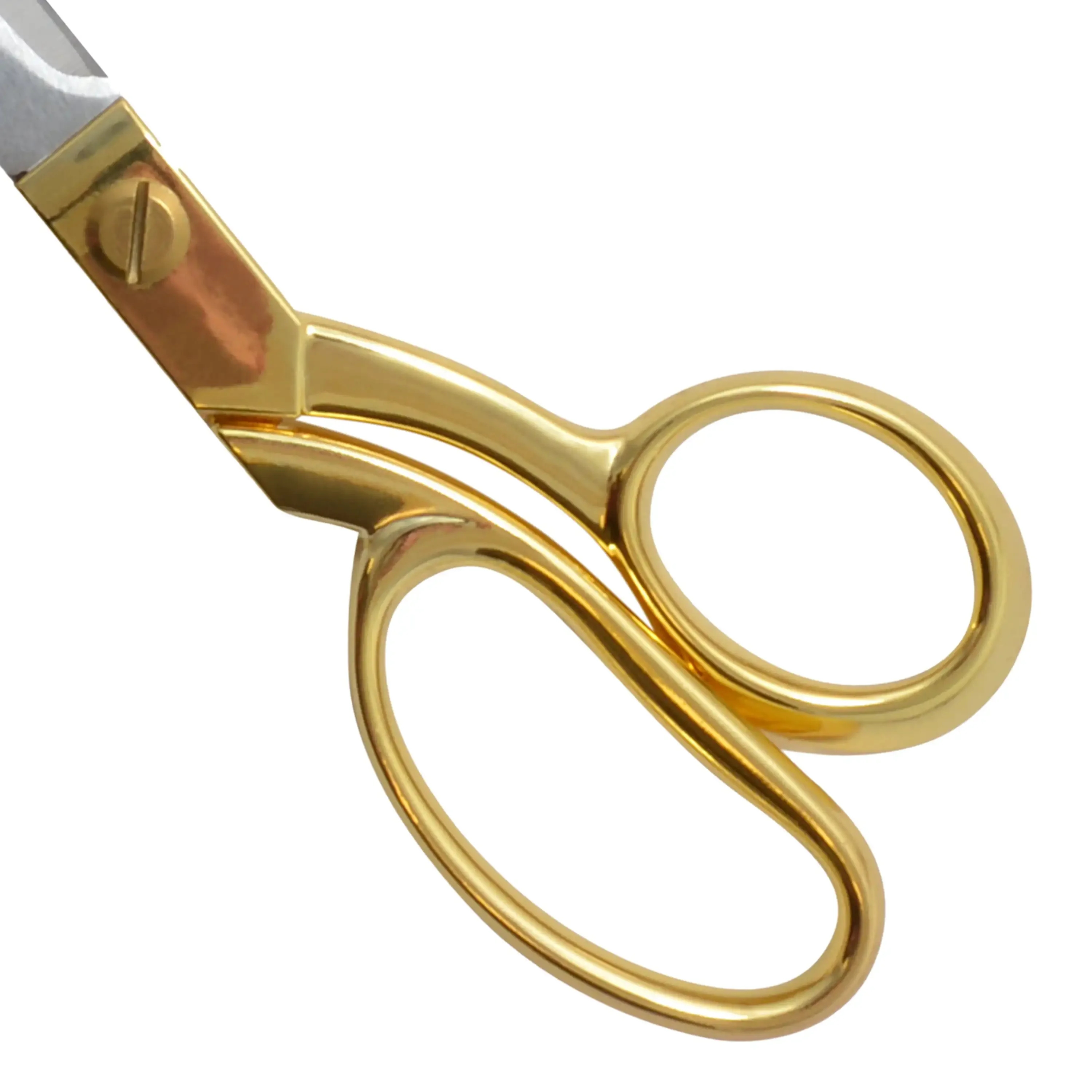 Sewing Scissors, 9", Fashion, Bent, Stainless Steel, Gold, for Sewing, 1-Count