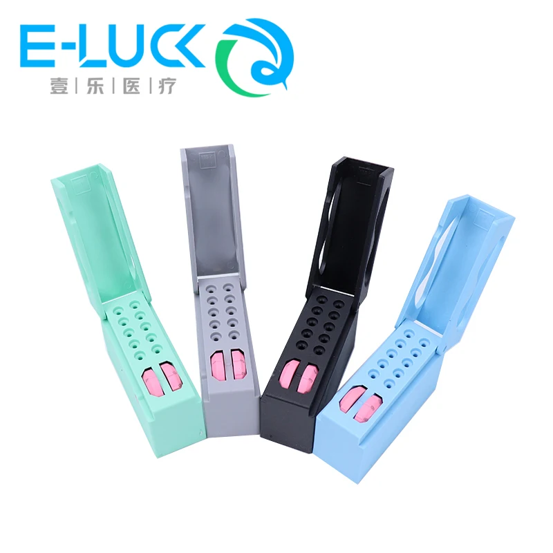 1PC Dental Endo Files Holder Measuring Ruler Dental Endodontic Files Holder 10 Holes Endo Root Canal