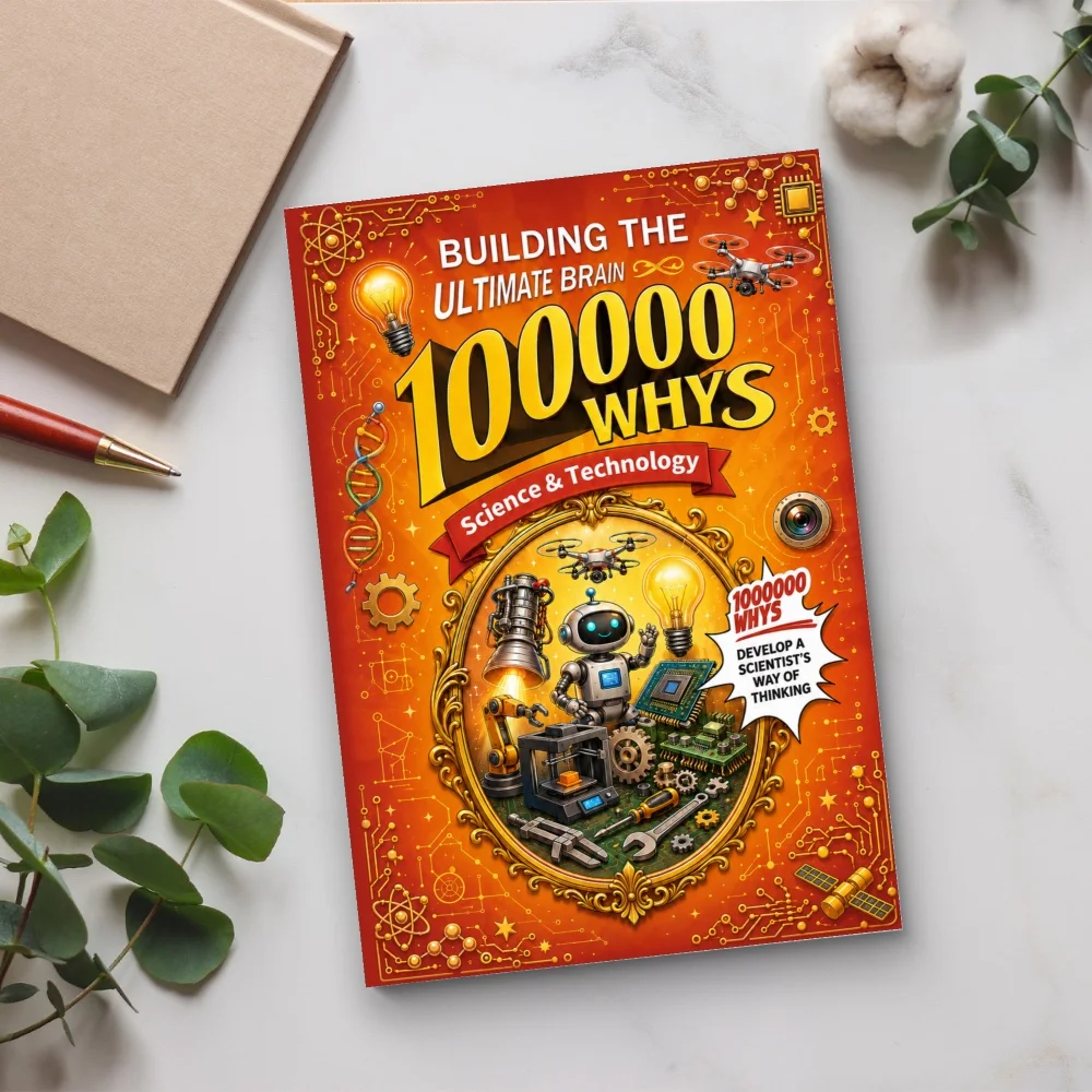 100,000 Whys Technology & Inventions, Fun & Happy Science Kids Encyclopedia Tech Q&A Early Educational Book