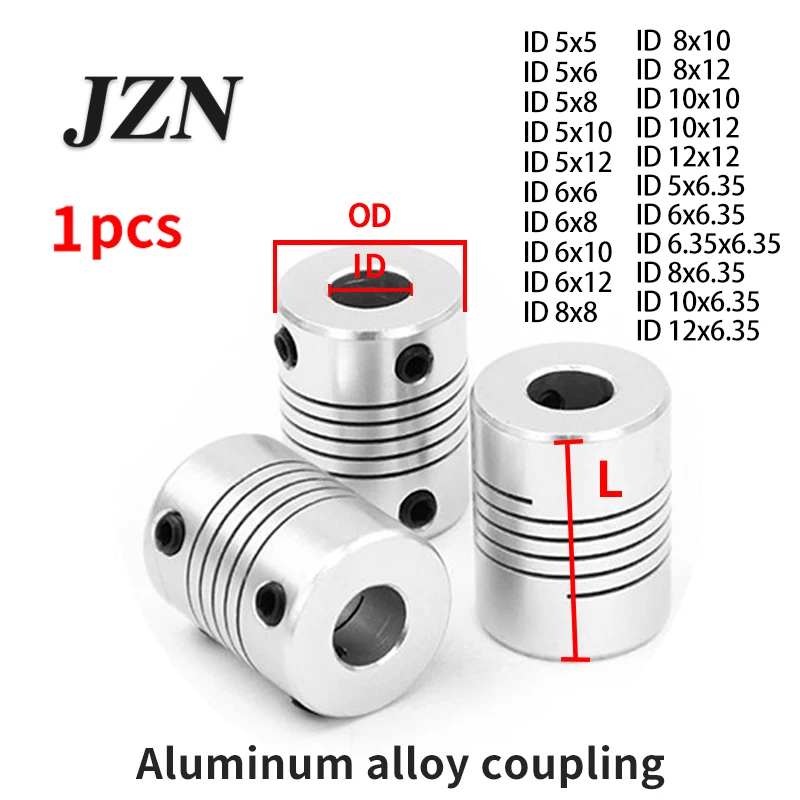 1Pcs D25L30 aluminum alloy elastic clamping coupling for wire-driven motor shaft lead screw encoder 5/6/8/9/10/12mm