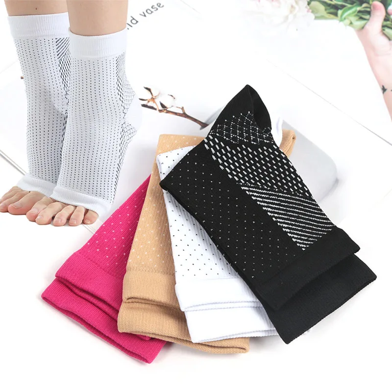Unisex Sports Ankle Support Brace Compression Ankle Protector Compression Foot Sleeve Support Brace Socks Sports Protective Gear