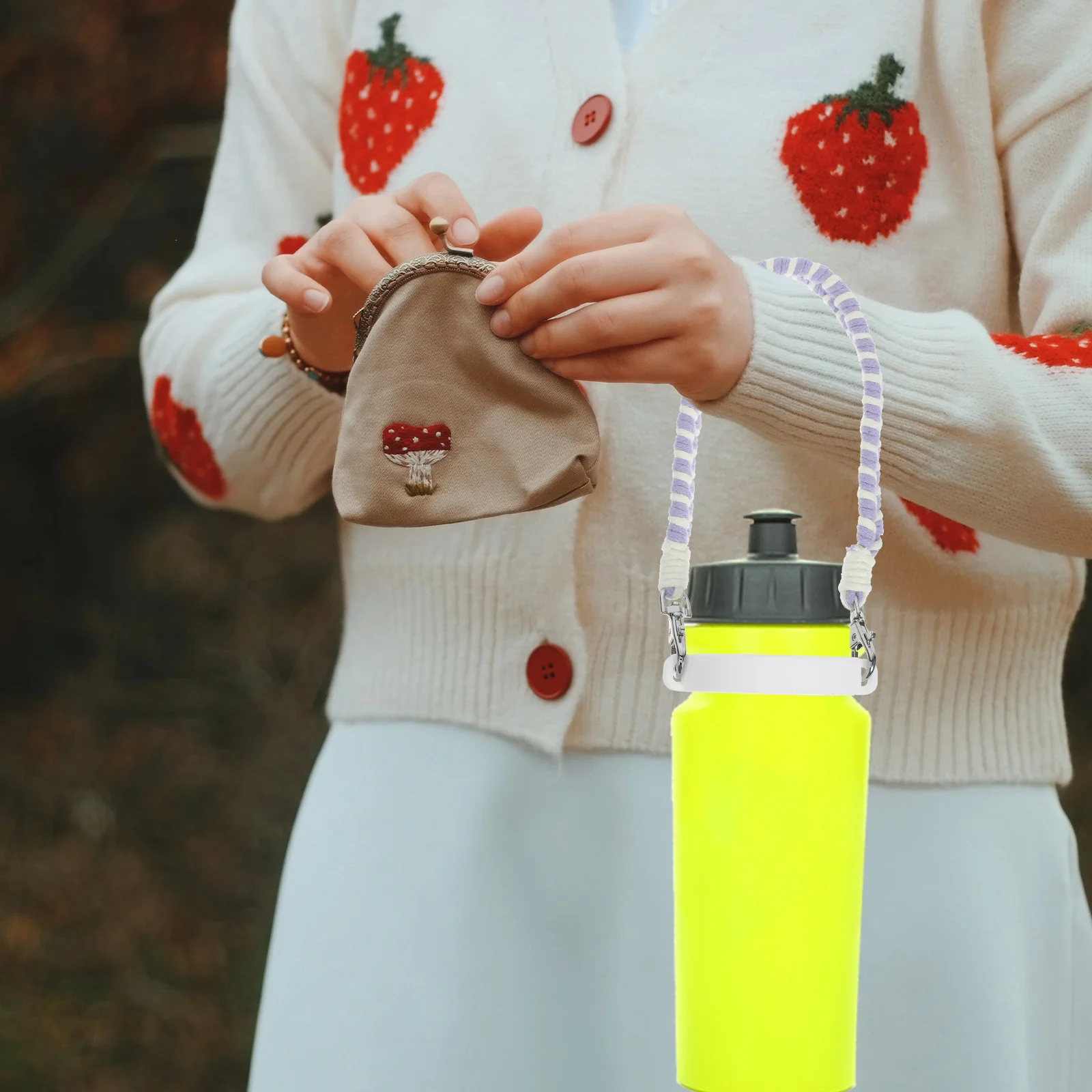 

Bright Color Water Bottle Holder Strap Durable Portable Carrier for Different Bottles Perfect Gift for Friends Housewarming