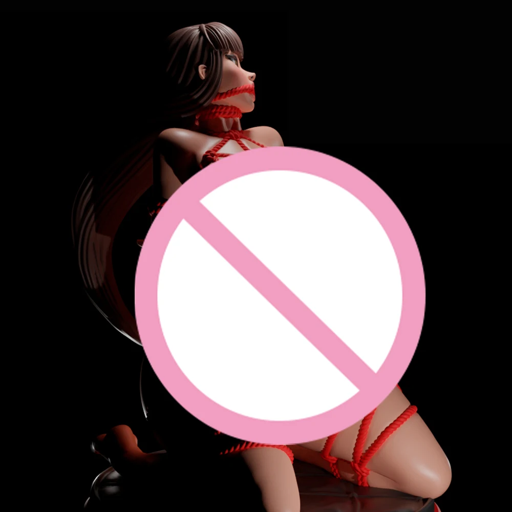 1:24 Shibari สาวผูก SM FUTA NSFW 3d พิมพ์เรซิ่นชุดของเล่น Gk Unpainted ตุ๊กตา WaiFu Diy ประกอบรูปปั้นตัวเลขของเล่น