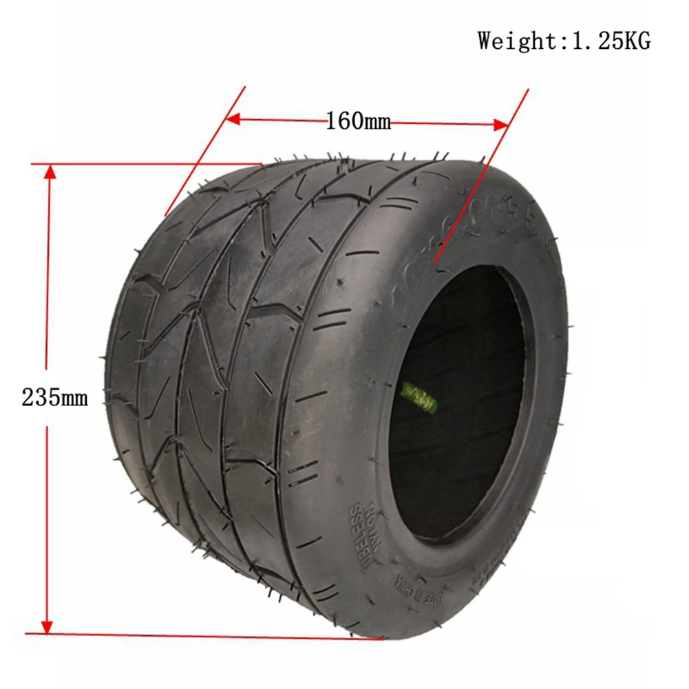 10X6.00-6 Tire Motorcycle Tubeless Tire Vacuum Road Electric Scooter Motor Tube 10 Inch Widened Tire