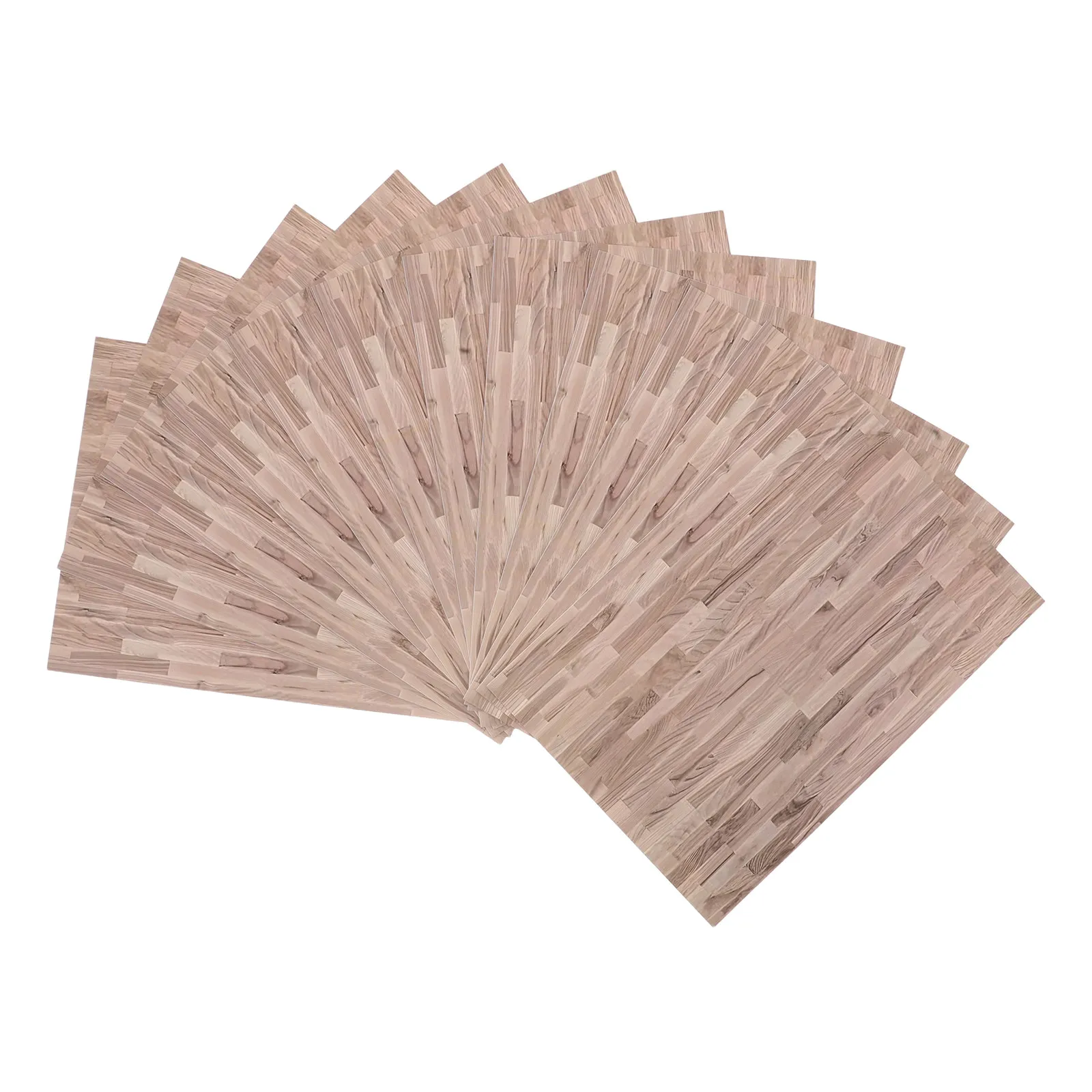 12Pcs Realistic Wood Grain Mini Floor Stickers 29x21cm Easy Apply Dollhouse Flooring Sheets Compatible with Most Miniature House