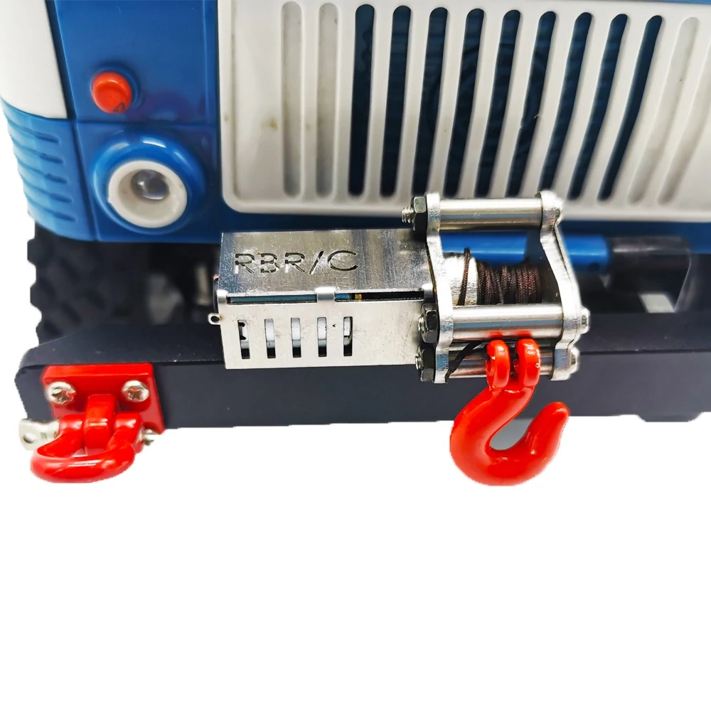 RIRI for WPL Automatic All-Metal Winch for 1/16 WPL C34 C34K C34 MN RC Car DIY Upgrade Parts