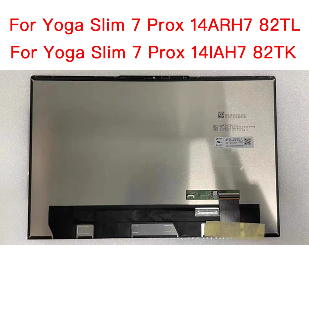 For Lenovo Yoga Slim 7 ProX 14ARH7 14IAH7 Screen Touch LCD Display 2TL 82TK Assembly Matrix Panel 5D10S39880 5D10S39881