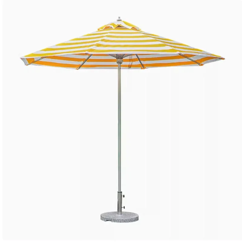 Outdoor parasol wood-proof round central column umbrella
