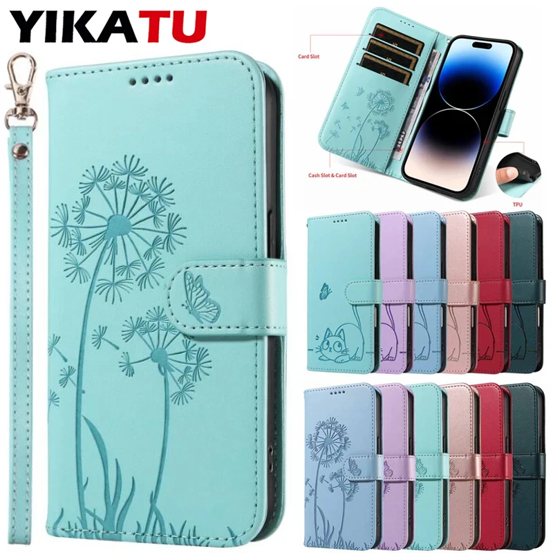 

Wallet Leather Case For Motorola Moto G15 G35 G55 G75 G85 G14 G24 G34 G54 Power G84 G13 G23 G53 G73 Flip Card Stand Book Cover