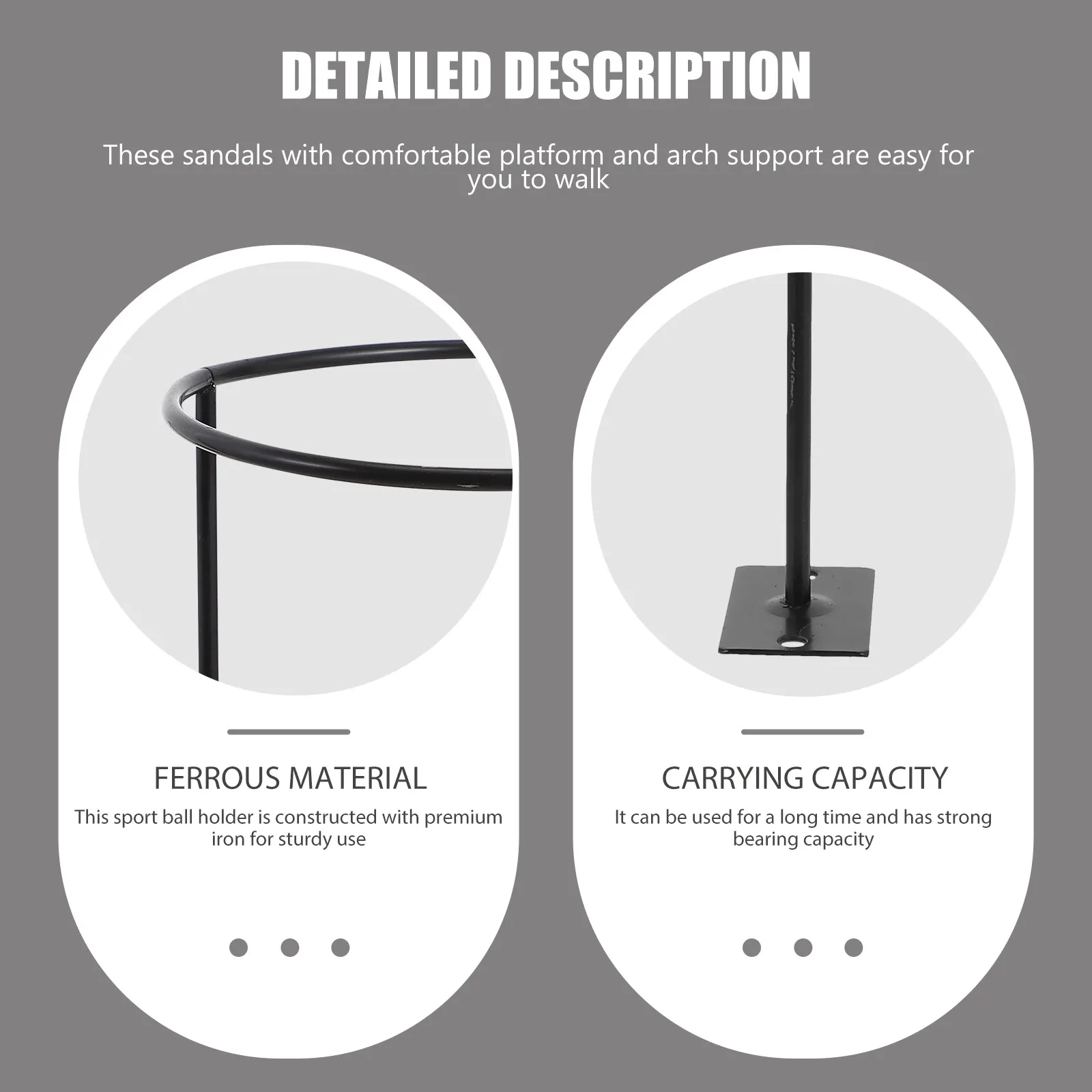 1Pcs Premium Iron Basketball Rack Wall Mounted Ball Storage Shelf for Home Office Garage School Shop Strong Load Bearing Smooth