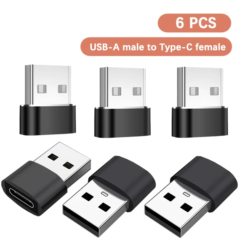 Adaptador otg usb para tipo c adaptador usb macho para tipo c fêmea conversor de carregamento transferência de dados para computador portátil telefone xiaomi samsung