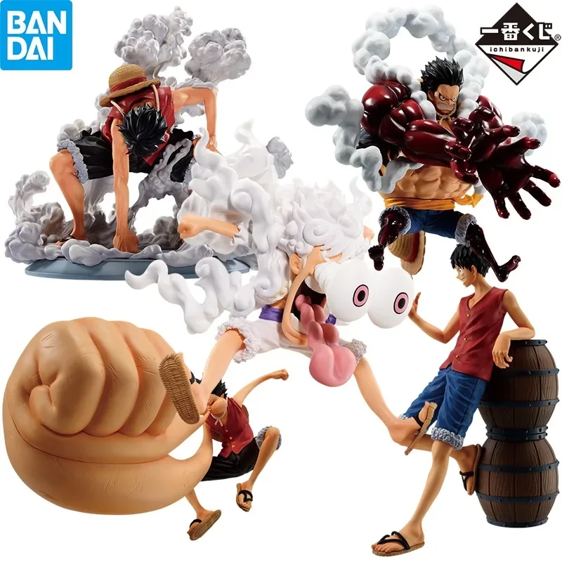 

Original BANDAI Ichiban Kuji One Piece 25th Road to Pirate King Monkey D. Luffy Gear 2 3 4 5 Figure Anime Action Model Toys Gift