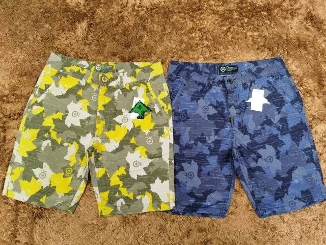 

Camouflage Maple Leaf Bi-color Pure Cotton Casual Mid-length Shorts Fashionable Urban Loose Fit Youth Summer Thin Model