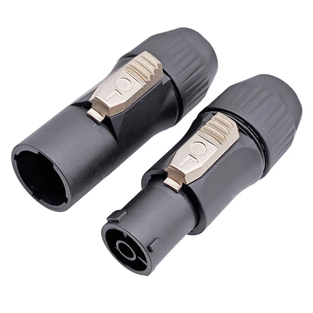 1PCS Stage Lighting IP65 Waterproof 3-Pin Male Female Aviation Plug LED Screen Power Connector